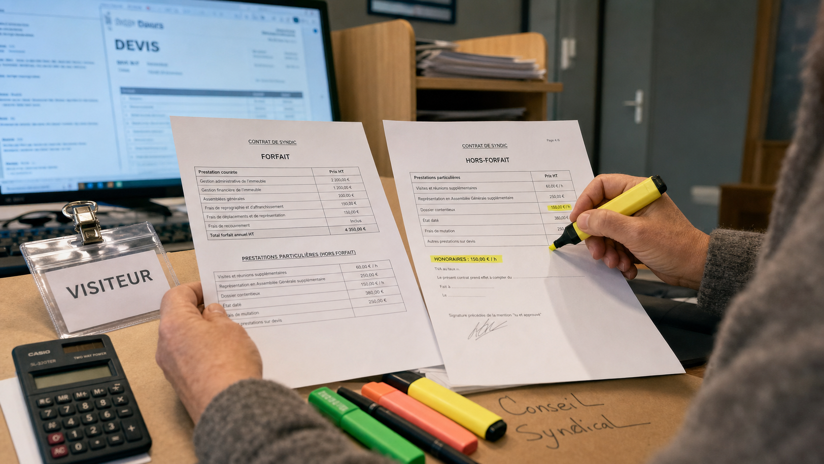 Comparateur syndic : comparaison des tarifs et hors-forfait en copropriété
