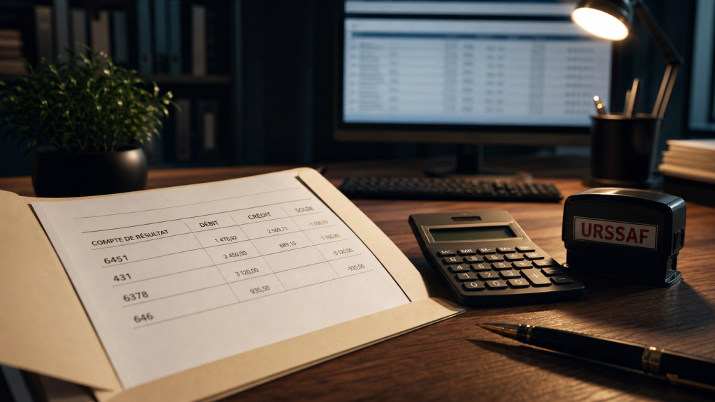 Compte comptable urssaf : écritures et conformité URSSAF