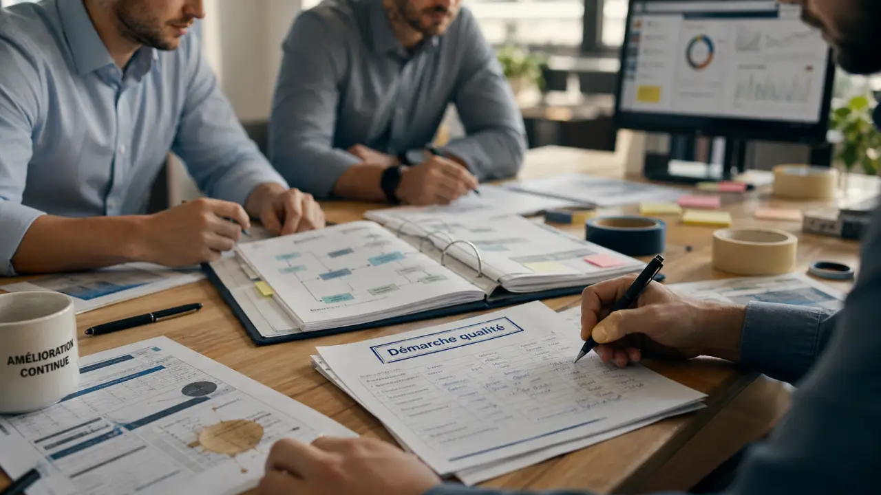 Définition démarche qualité : processus et indicateurs au bureau