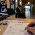 Métier apprentissage : contrat signé au CFA avec dossiers