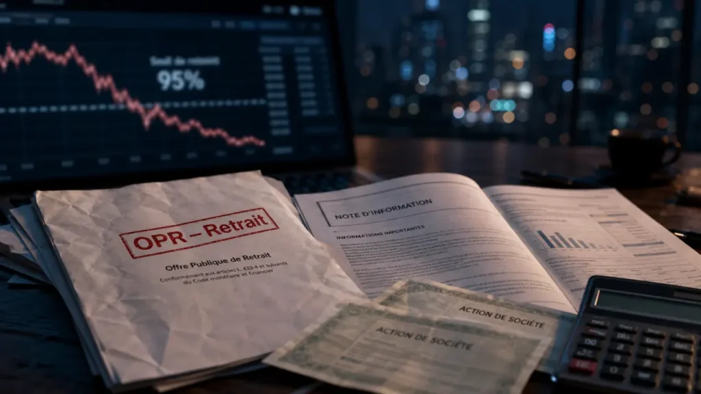 OPR en bourse : quand 95 % des droits de vote déclenchent la sortie de cote