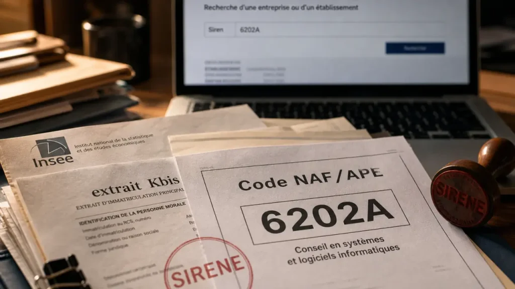 Ou trouver le code naf : INSEE, SIRENE et Kbis