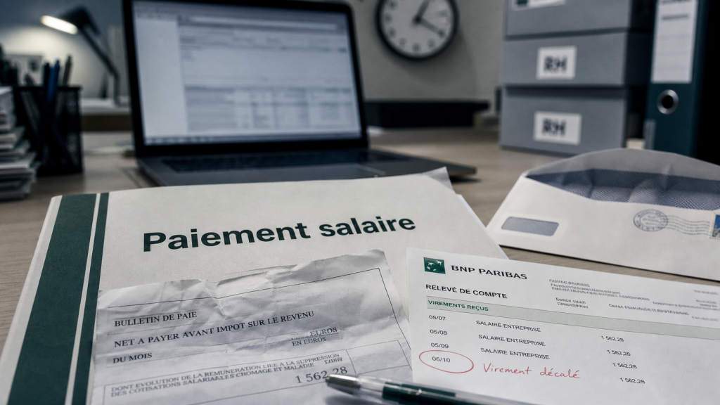Paiement salaire date limite : dossier et virement décalé