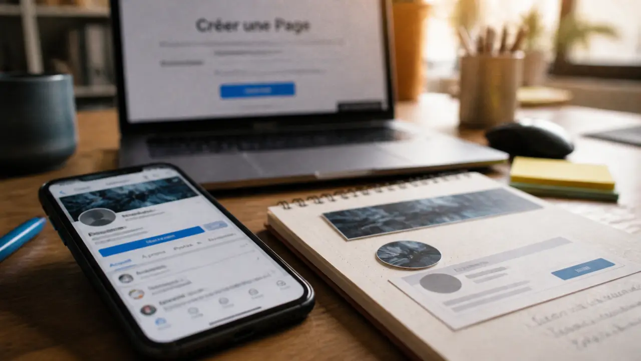 Creer un compte facebook pro : réglages page Facebook pro