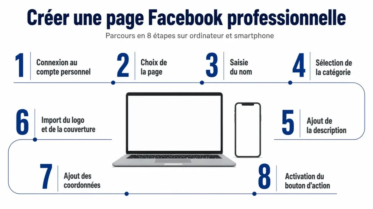 Créer un compte Facebook pro : étapes de création d’une page Facebook professionnelle