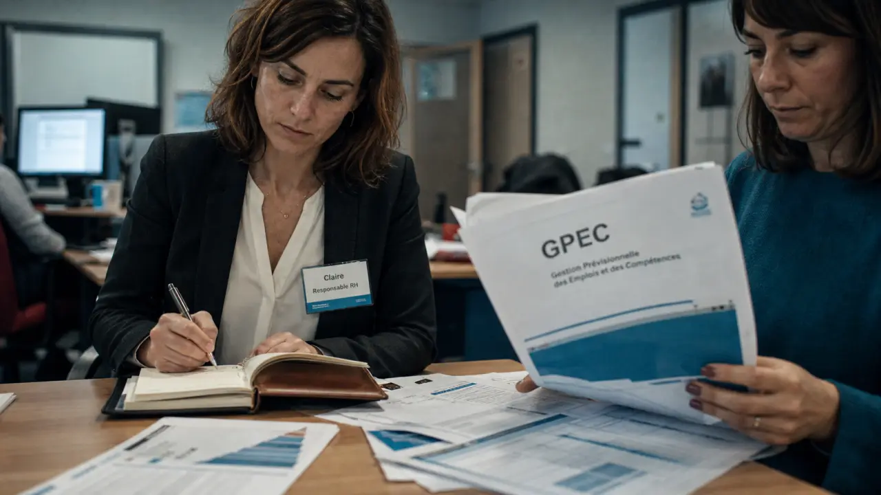 GPEC signification : dossier RH sur la GPEC, emplois et compétences en entreprise