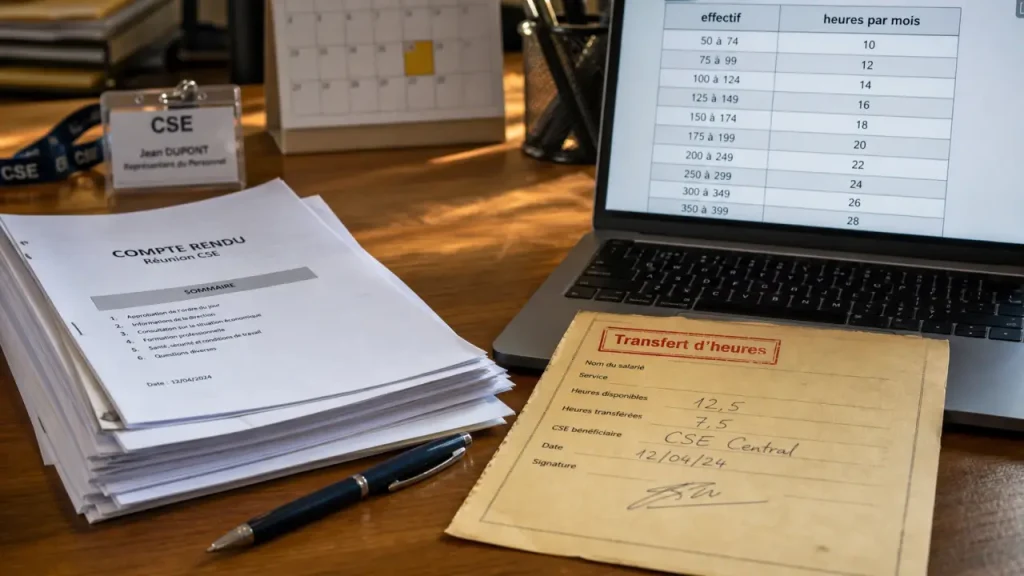 Heures de délégation CSE : calcul, gestion et droits des élus