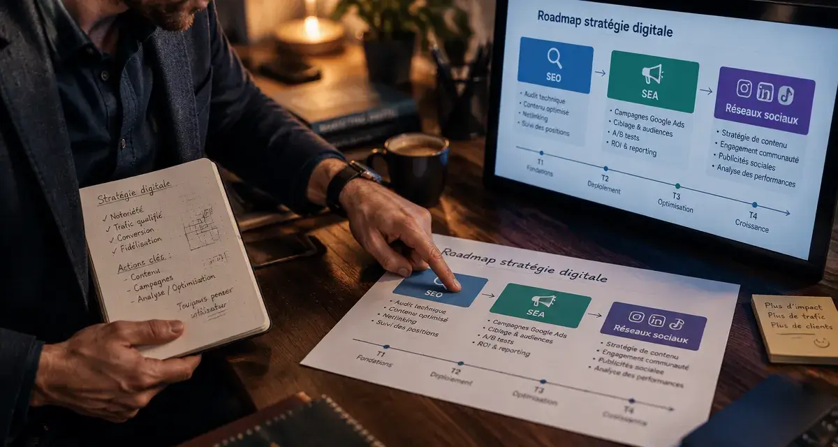 Conseil communication digitale : consultant et roadmap SEO SEA réseaux sociaux