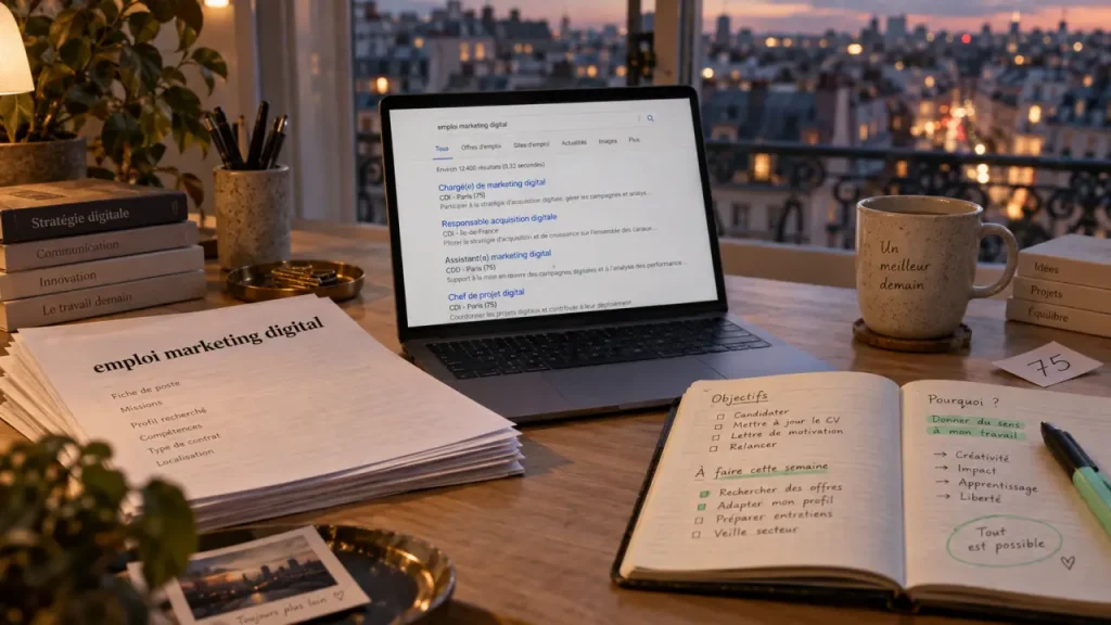 Les bons intitulés élargissent votre recherche d’emploi en marketing digital à Paris