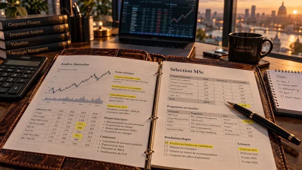 MSc finance et investissement : choisir son école selon le métier visé, pas seulement le classement